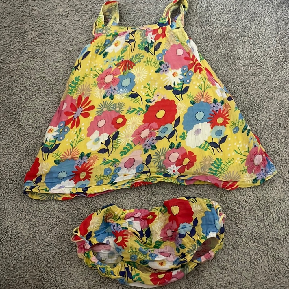 Angel Dear 18-24M Floral Dress w/ Diaper Cover